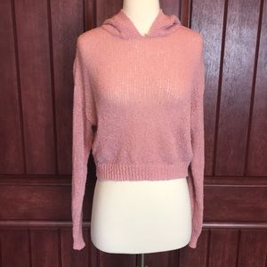 Small loose knit pink H&M longsleeve top